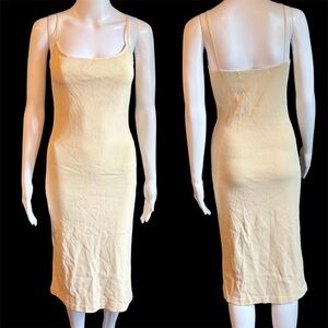 Richard Tyler cream slip dress